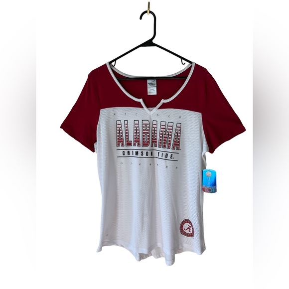 Creative Apparel Tops - ALABAMA FOOTBALL SHIRT WITH BLING WOMEN’S SIZE 2XL NWT